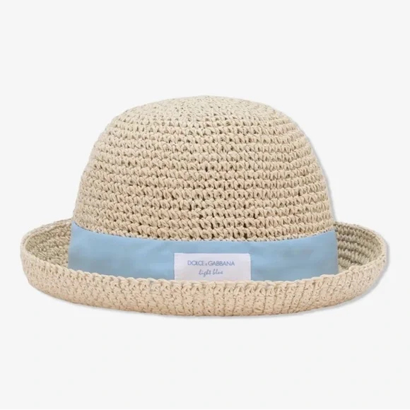 Dolce & Gabbana Light Blue Beach Hat display picture 2